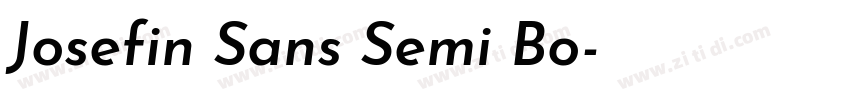 Josefin Sans Semi Bo字体转换